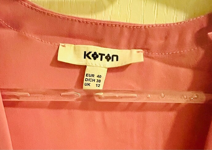 Koton Pembe Bluz 40 Beden - Görsel 3