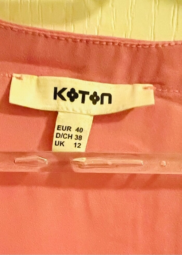 Koton Pembe Bluz 40 Beden - Görsel 3