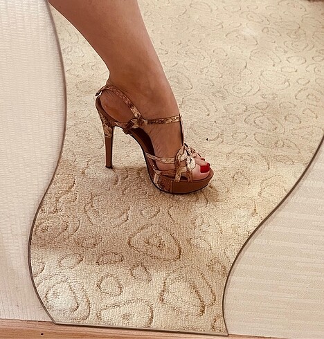 Pudra-Gold Abiye Ayakkabı 37 - Görsel 5