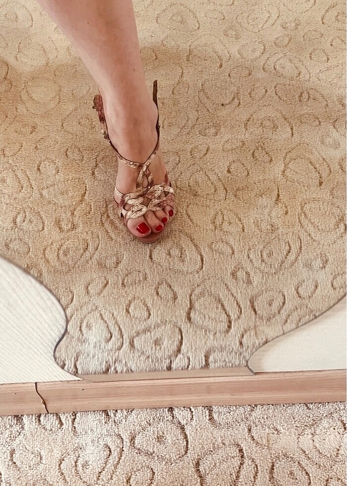 Pudra-Gold Abiye Ayakkabı 37 - Görsel 4