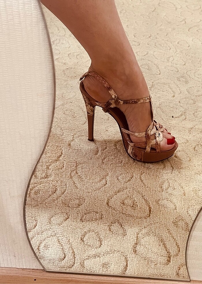 Pudra-Gold Abiye Ayakkabı 37 - Görsel 5