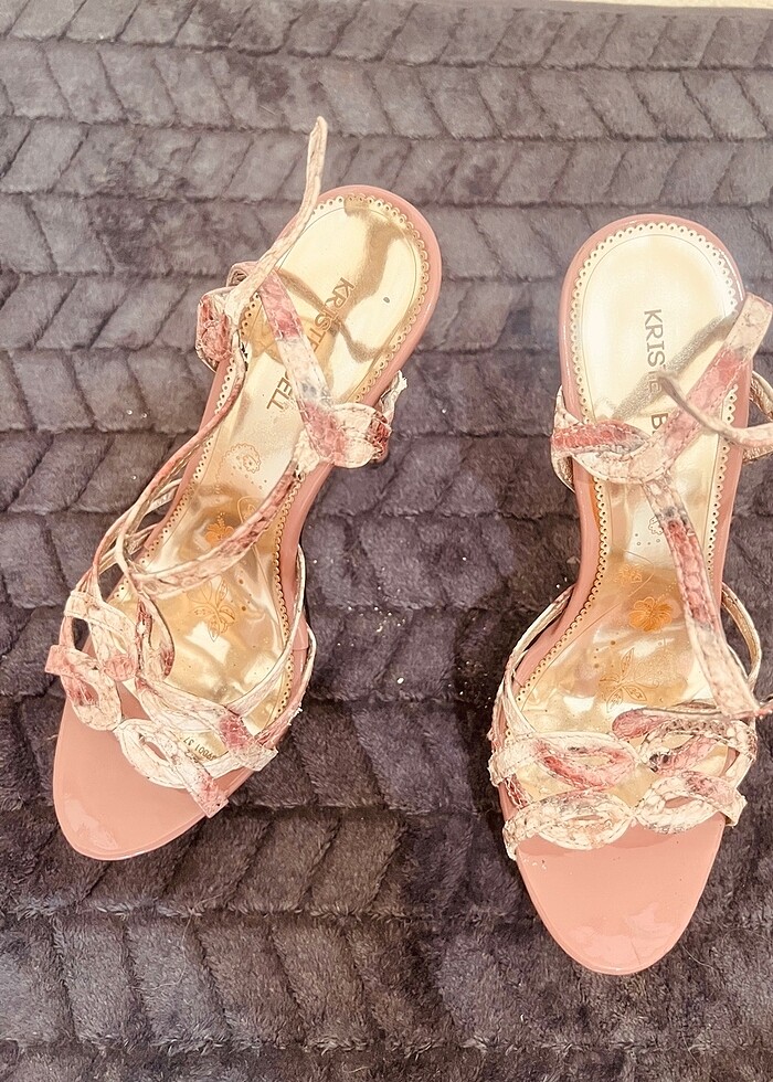 Pudra-Gold Abiye Ayakkabı 37 - Görsel 2