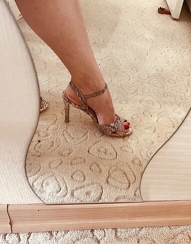 Divarese 37 Sıfır Abiye Ayakkabı 37 Gold-Krem - Görsel 5