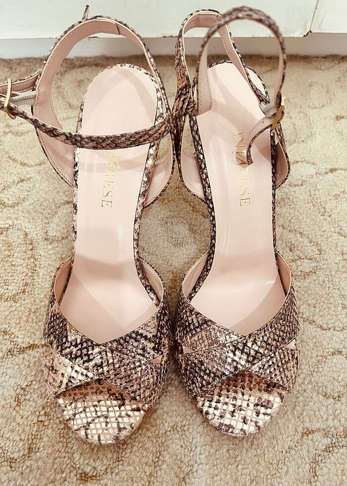 Divarese 37 Sıfır Abiye Ayakkabı 37 Gold-Krem - Görsel 2