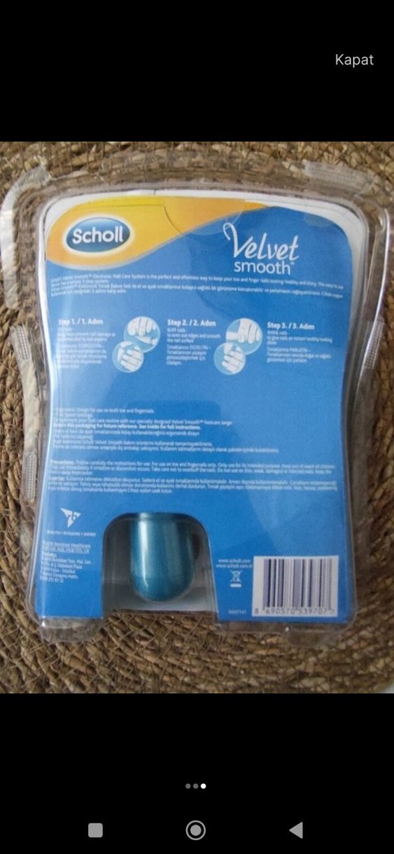 Scholl Mavi Elektronik Tırnak Bakım Seti - Görsel 3