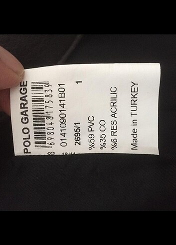 m Beden POLO GARAGE Deri Trençkot