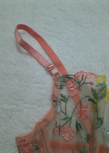 Nakışlı Bohem Mini Sütyen Takımı 85B SÜTYEN TANGA L_XL - Görsel 3