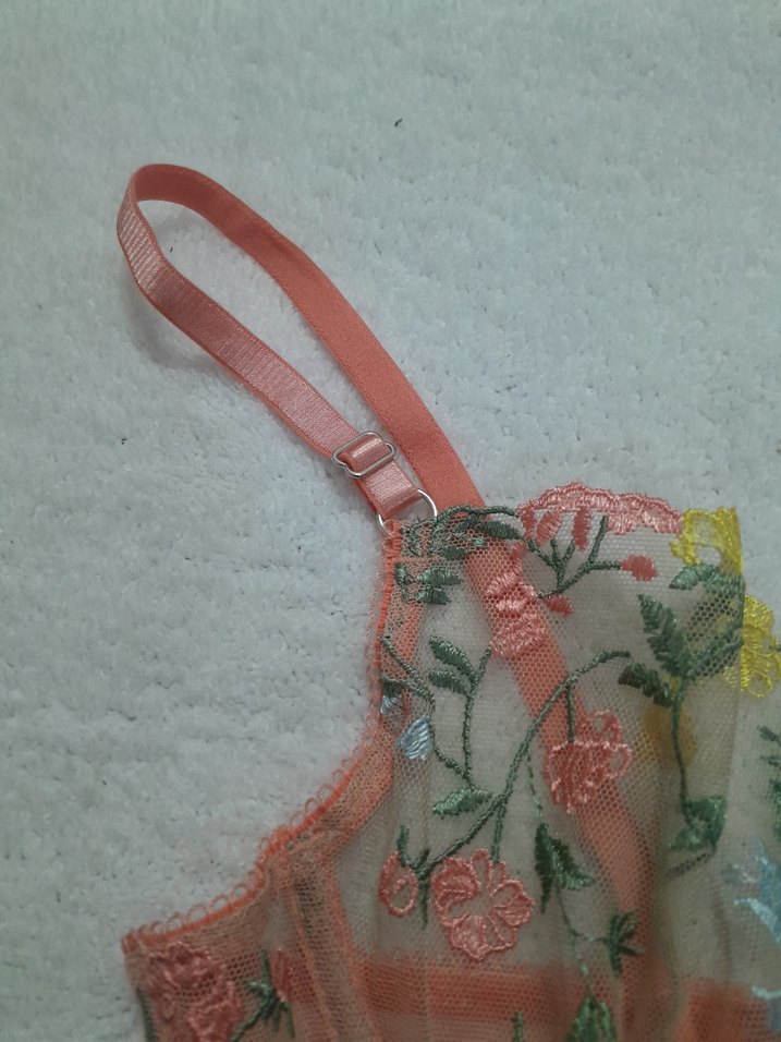 Nakışlı Bohem Mini Sütyen Takımı 85B SÜTYEN TANGA L_XL - Görsel 3