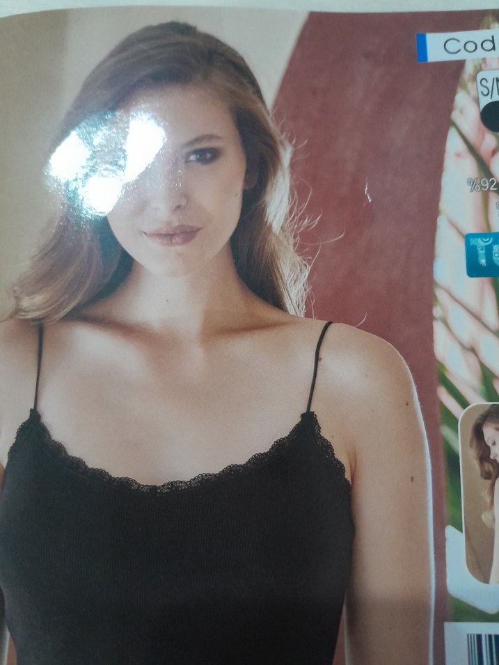 Siyah İnce Askılı Kadın Bralet M beden - Görsel 2