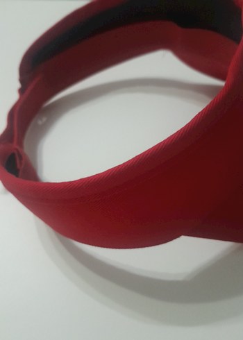 Kırmızı Ayarlanabilir Spor Vizör Şapka - Görsel 4