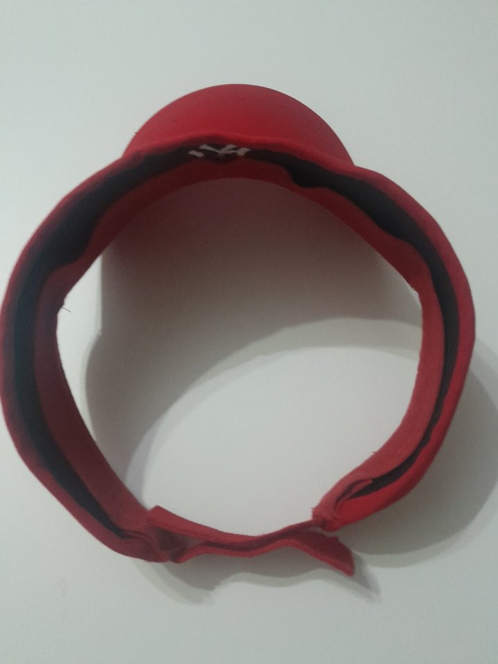 Kırmızı Ayarlanabilir Spor Vizör Şapka - Görsel 5