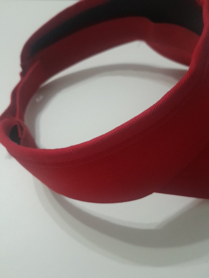 Kırmızı Ayarlanabilir Spor Vizör Şapka - Görsel 4