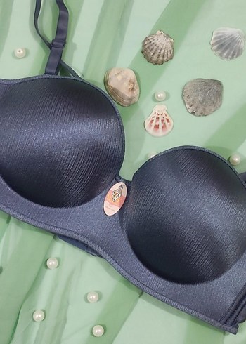 Bej  Lercivert  Pembe Gri parlak Modern Sütyenler C cup - Görsel 8