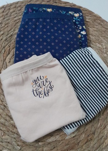 Desenli Kadın Külot Seti XL Koza - Görsel 3