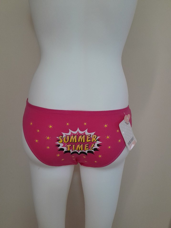 Renkli Pop Art Mini Kadın Pamuklu Bikini L_XL - Görsel 4