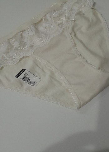 Kırmızı ve Krem Dantel Detaylı Kadın Külot L - Görsel 4