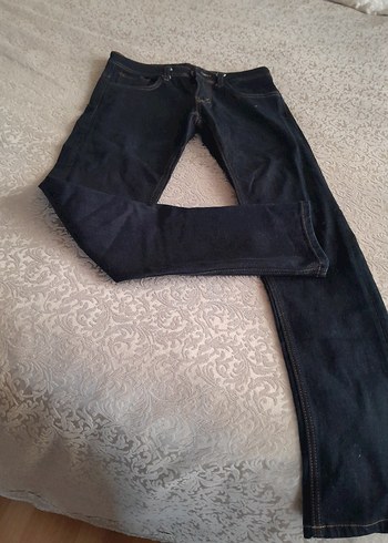 s Beden Lacivert Kadın Denim Pantolon