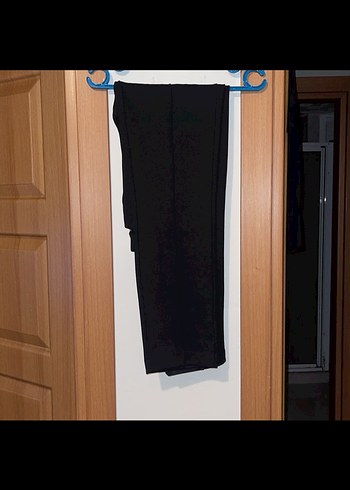 Siyah Kadın Düğmeli Blazer Ceket Takım - Görsel 2