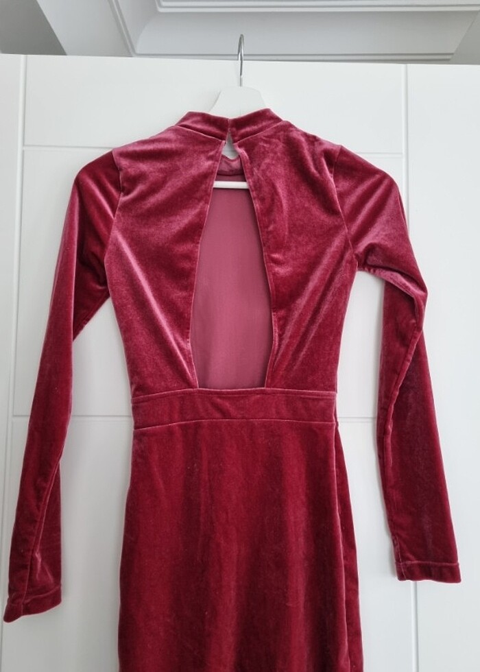 Kadife elbise - Görsel 2