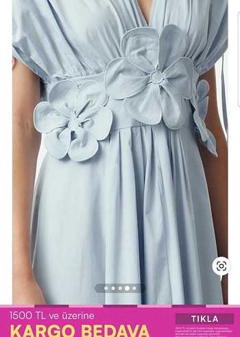 Mavi Uzun Elbise - Görsel 3