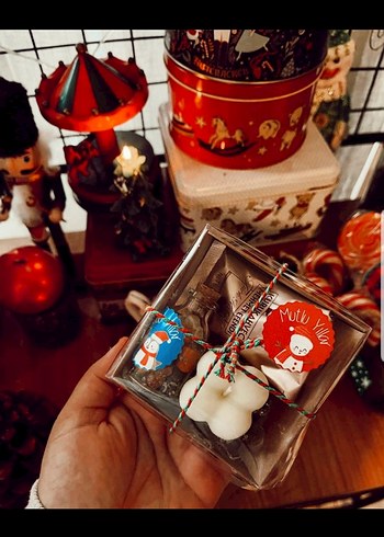 Yeni Yıl Temalı Beyaz Süs Kutusu - Görsel 2