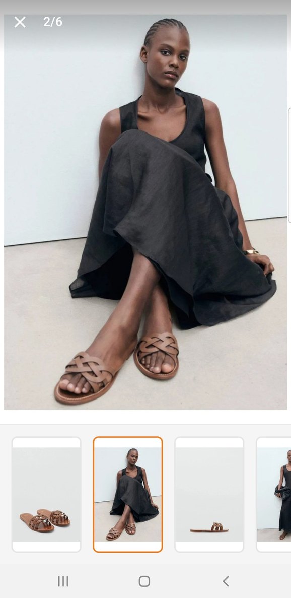 Mango Deri Kayışlı Terlik - Görsel 2