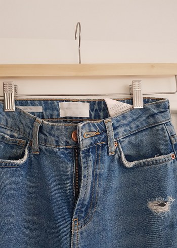 Bershka Vintage Denim Pantolon - Görsel 4