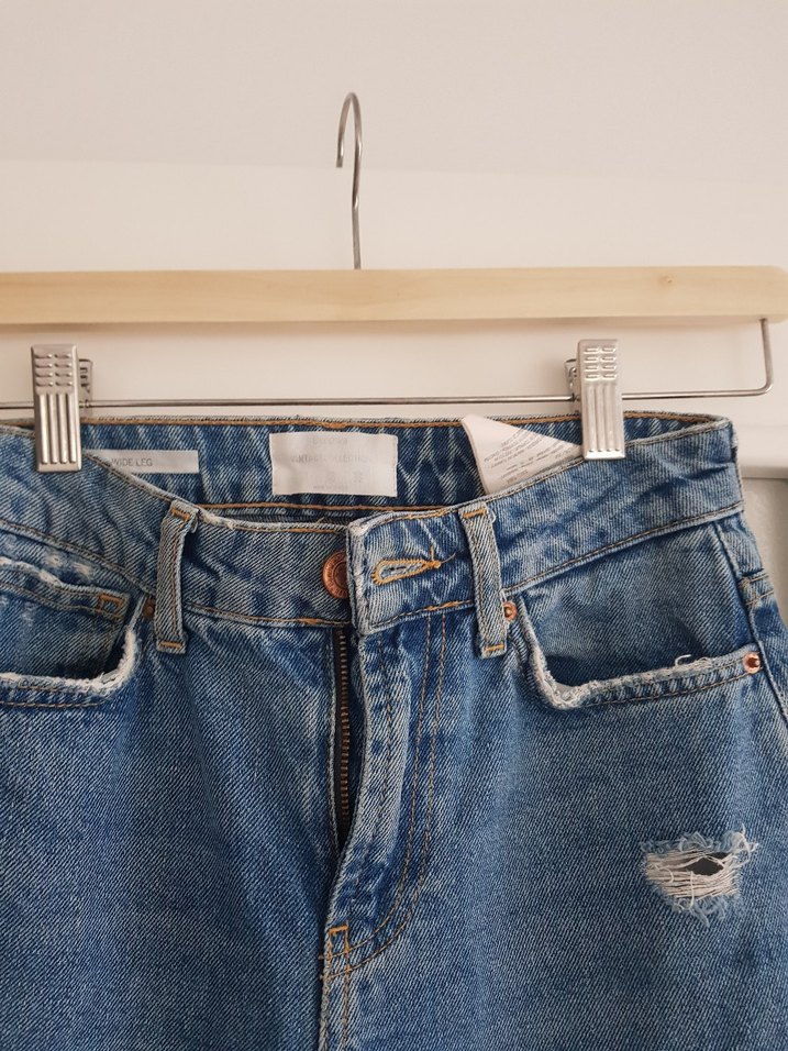 Bershka Vintage Denim Pantolon - Görsel 4