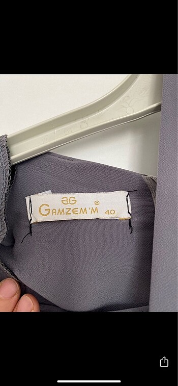 40 Beden gri Renk Tesettür elbise