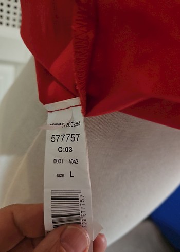 Düğmeli Kırmızı Kadın Kısa Kollu Gömlek - Görsel 5