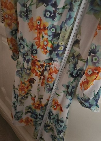 Çiçek Desenli Midi Bohem Elbise - Görsel 4