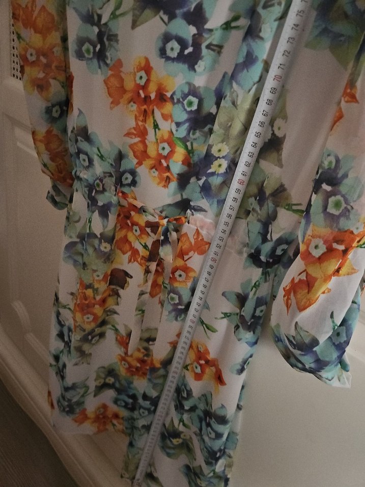 Çiçek Desenli Midi Bohem Elbise - Görsel 4