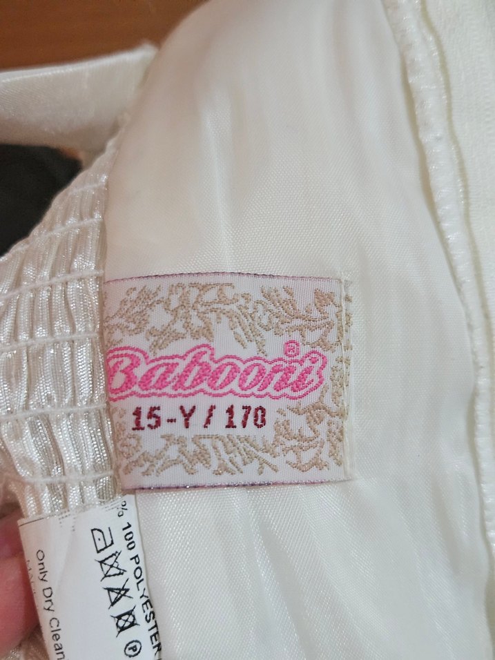 Beyaz Uzun A-Line Straplez Gelinlik - Görsel 3