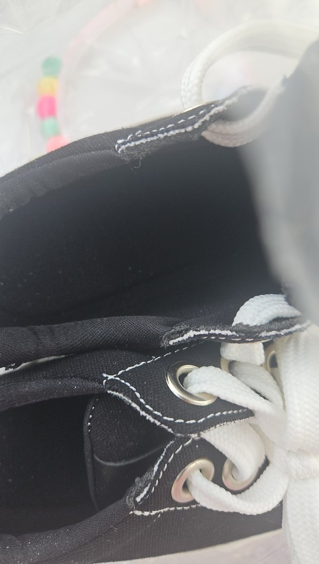 Kadın Siyah-Beyaz Platform Spor Ayakkabı - Görsel 5