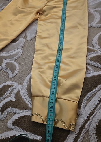 Uzun Turkuaz Nakışlı Bohem kaftan bindallı Elbisesi - Görsel 7