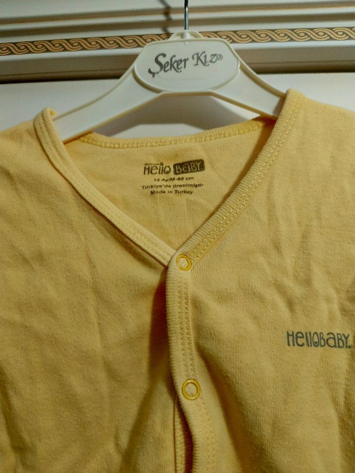 Sarı Bebek Hırka - Görsel 2