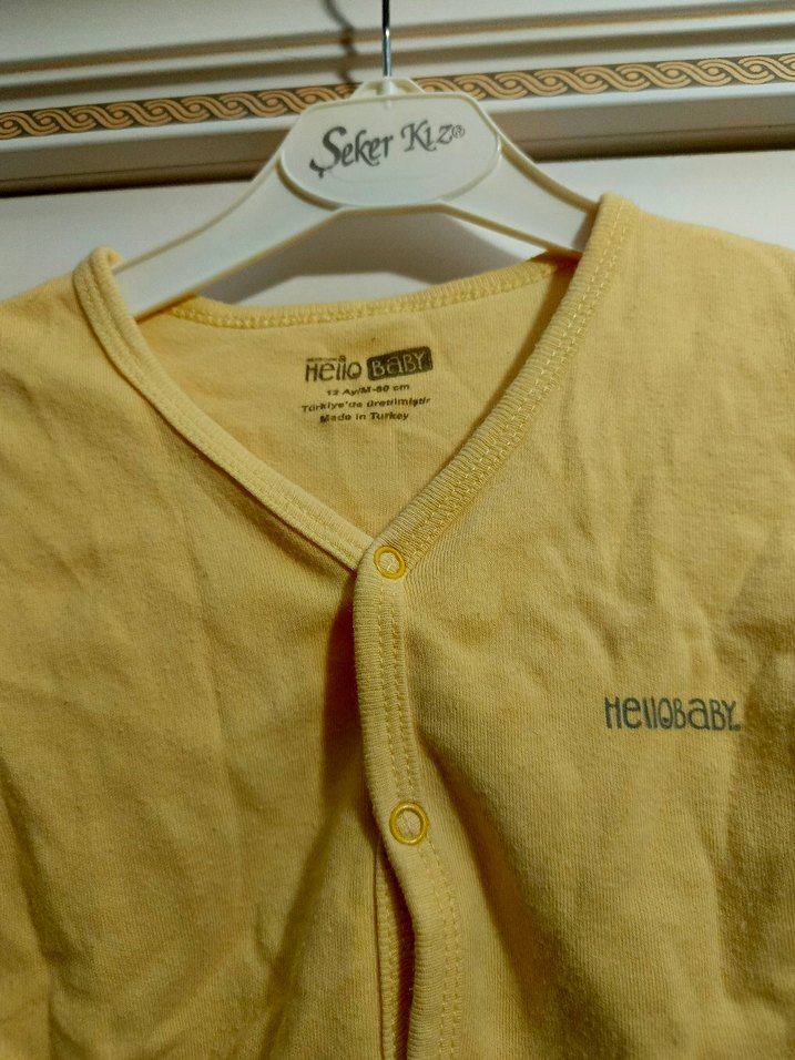 Sarı Bebek Hırka - Görsel 3