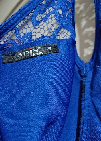 Mavi mezuniyet elbisesi - Görsel 5