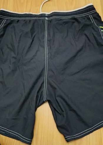 Erkek Lacivert Spor Mini Şort Fermuarlı - Görsel 5