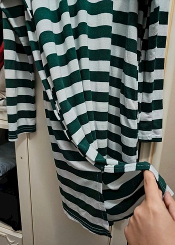 Çizgili Elbise, Uzun Kollu, Salaş - Görsel 3