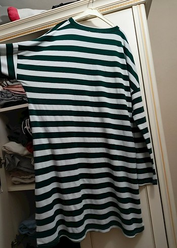 Çizgili Elbise, Uzun Kollu, Salaş - Görsel 5