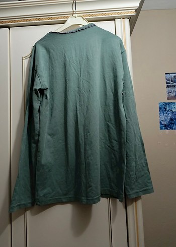 Düğmeli Uzun Kollu Tişört - Görsel 3