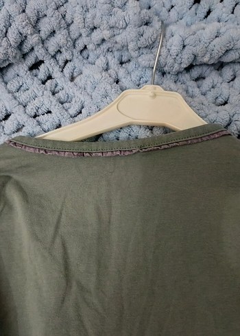 Düğmeli Uzun Kollu Tişört - Görsel 5