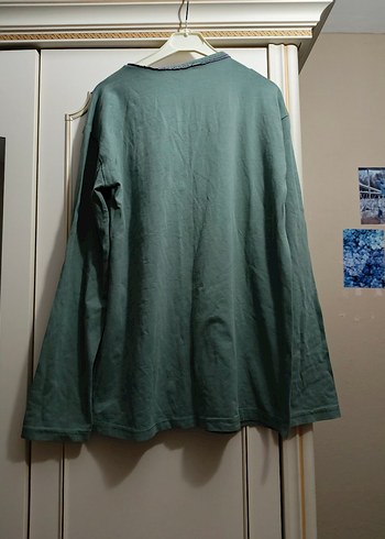 Düğmeli Uzun Kollu Tişört - Görsel 4