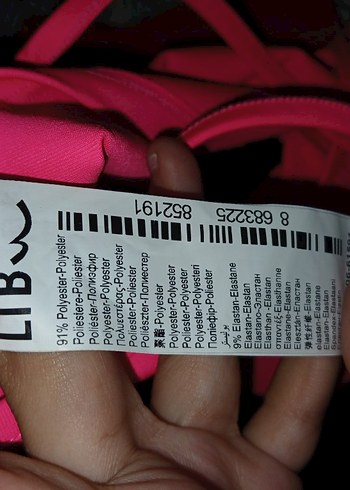 s Beden Pembe İnce Askılı Crop Top
