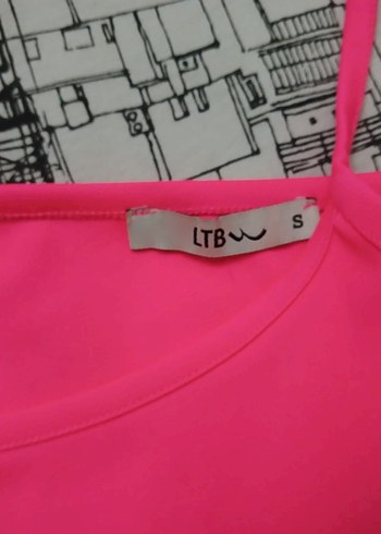 LTB Pembe İnce Askılı Crop Top