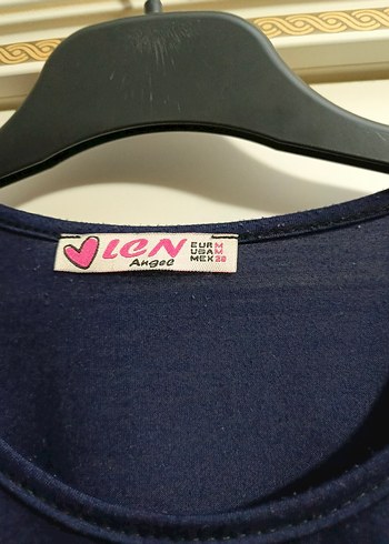m Beden Koyu Mavi Kısa Kollu Tişört