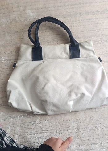 Beyaz Fırfırlı vintage Kadın Çanta - Görsel 2