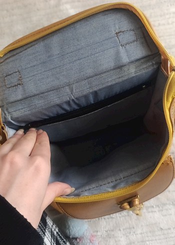 Bej Deri Kadın Çanta - Görsel 2