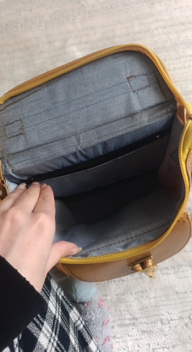 Bej Deri Kadın Çanta - Görsel 2